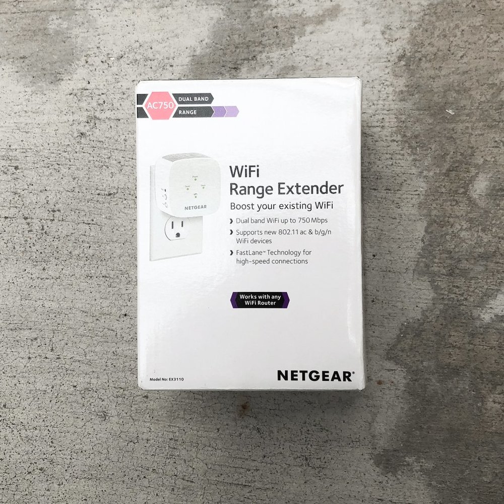 NETGEAR - AC750 Dual-Band Wi-Fi Range Extender